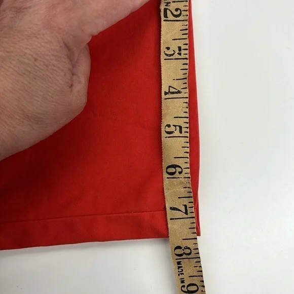 Jones New York Signature Stretch Jeans Orange 5 Pocket Zip Fall Neutral Cotton - Picture 7 of 8